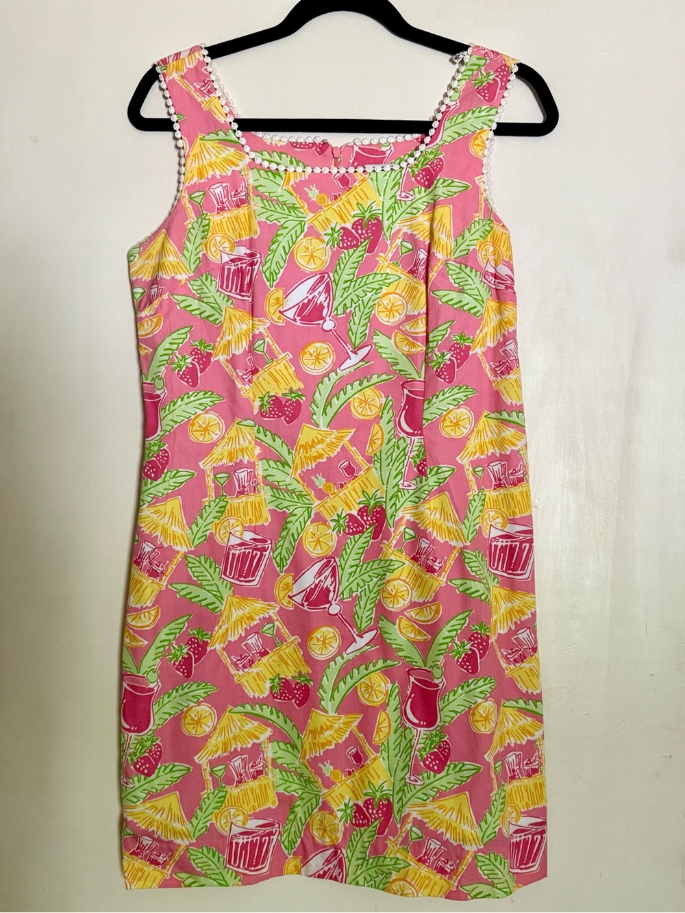Vintage 90s Lilly Pulitzer "Juice Bar"
 Sleeveless Shift Dress Size 6